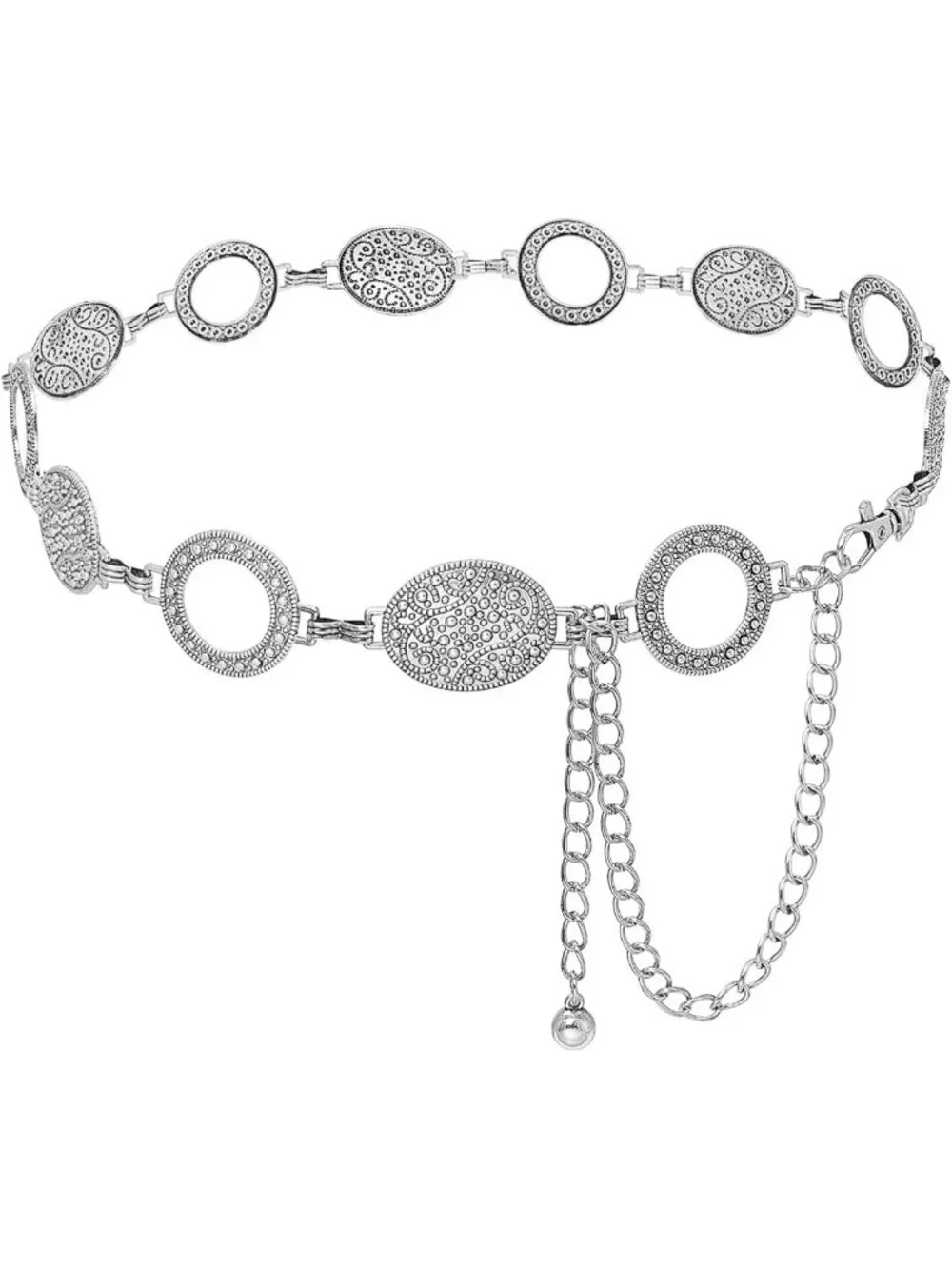 Stylish Metal Chain Waist Belt for Women - Boho Cowgirl Accessory for Dresses